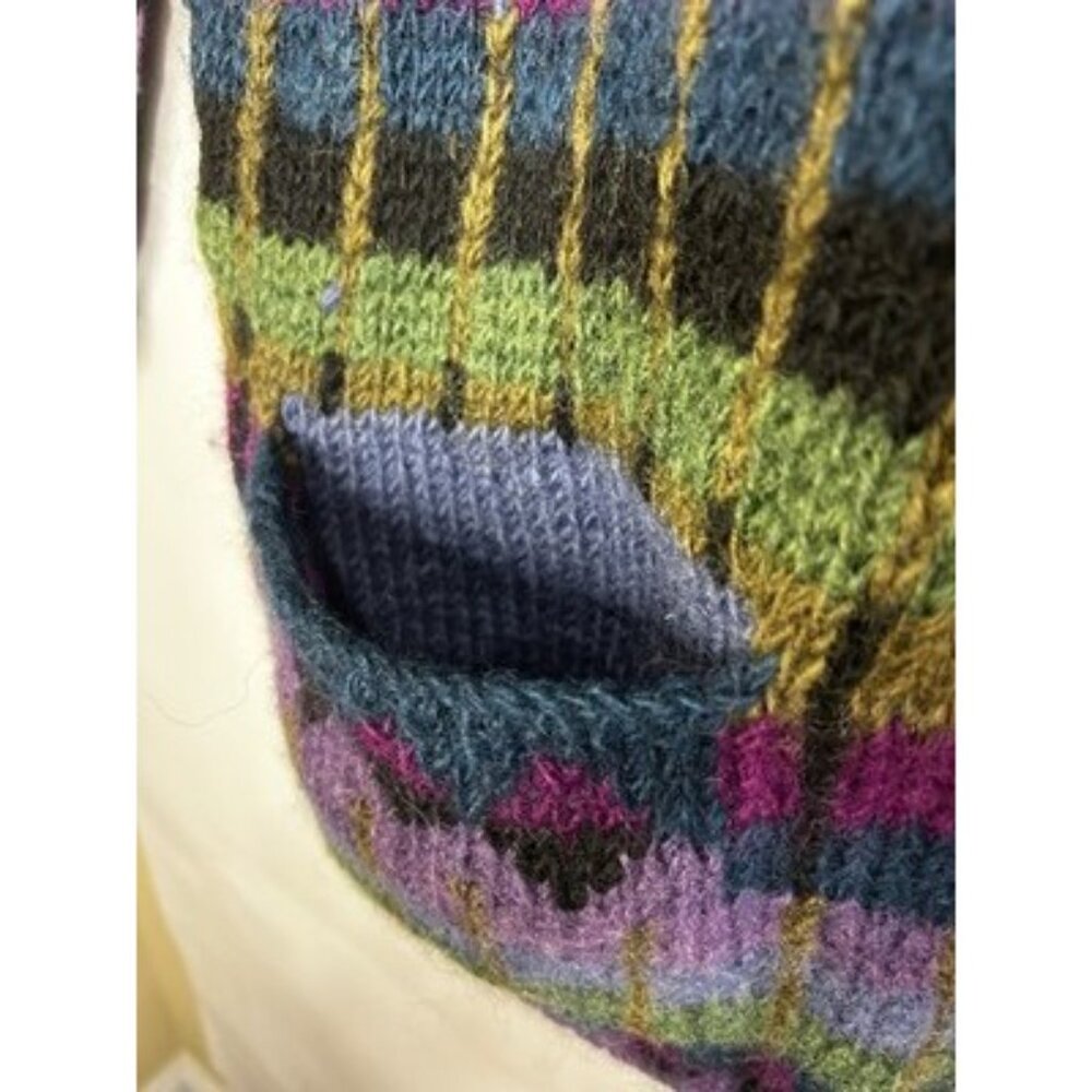 100% Himalayan Wool Sweater Cozy Cottage Vintage Nepal Lost Horizons Medium - Picture 11 of 16